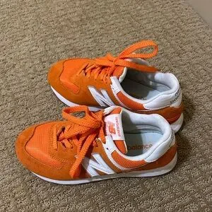 Balance 574 Bright Orange New Balance New Balance 574 Sneakers - Main Image